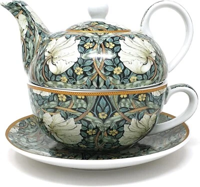 William Morris' Pimpernel Design - Fine China Tea For One Set - Bild 1 von 4