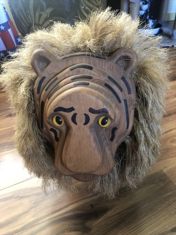 lion shaped wooden stool Cover