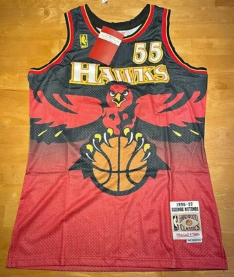 NBA Atlanta Hawks Dikembe Mutombo #55 Jersey Large 1995-96 Mitchell & Ness NWT - Image 1 of 2