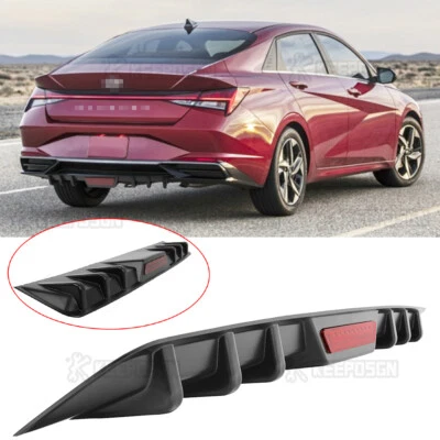 Divisor de labios alerón difusor trasero alerón aletas tiburón para Hyundai Elantra 6 Foto 1 de 4