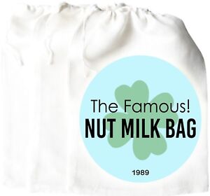 Nut Milk Bag PERFECT Cheese Cloth Fine Mesh Food Yogurt Strainer Almond Cotton