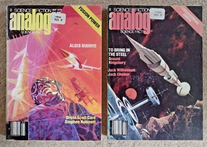 Analog Science Fiction/ Fact 1978 x2 May July  Orson Scott Card  Songmaster +++ - Picture 1 of 12