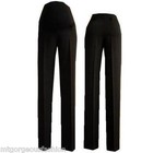 Elegant maternity trousers work office smart straight leg over bump 10 12 14 16