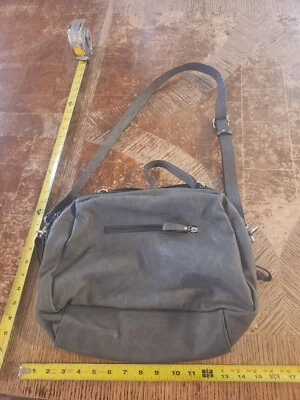 Francinel Handbag Vintage Gray Leather #S67 - Image 1 of 4