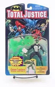 1997 Total Justice Green Lantern Action Figure Kenner Sealed On Card - Picture 1 of 6