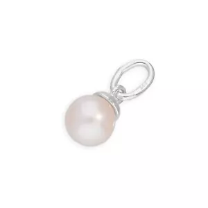 Sterling Silver & Pearl Charm Pearls Charms Ocean Sea Marine - Picture 1 of 9