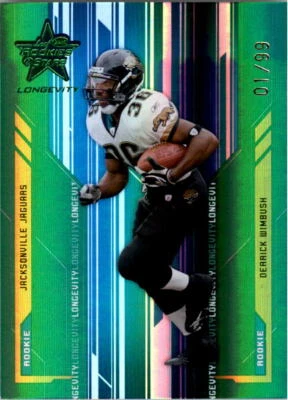 2005 Leaf Rookies and Stars Longevity Emerald #106 Derrick Wimbush /99 - NM-MT - Image 1 of 2