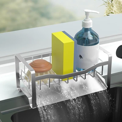 Kitchen Sink Caddy Organizer Sponge Holder for Kitchen Sink with Stainless - Image 1 of 4