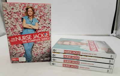 Nurse Jackie - The Complete Series (21 Disc, DVD Set) Region 0 - U.S Compatible Foto 1 de 4