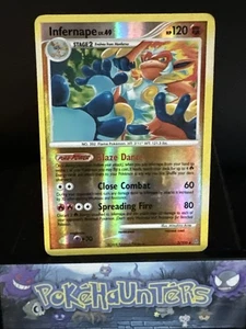Pokemon Card Infernape 3/100 Stormfront Reverse Holo Rare L/P - Picture 1 of 5