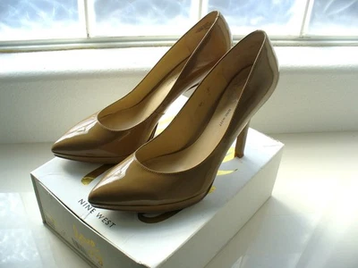 Nine West Pointed Toe High Heel Love Fury Pumps Nude Natural Patent Size 11M NIB - Image 1 of 4