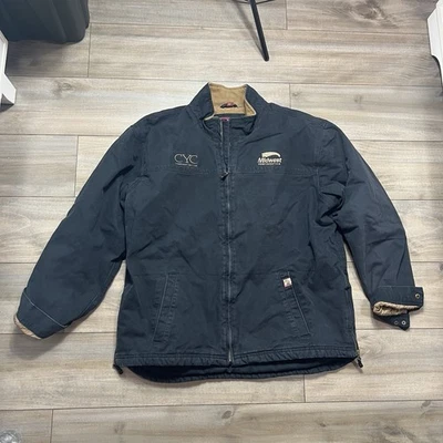 XXL Mens Tall Dri-Duck Midwest Seed Corn Heavy Denim Jacket Insulated Coat - Image 1 of 4