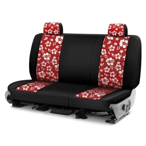 For Nissan Sentra 16-19 CR-Grade Neoprene 2nd Row Black & Red Custom Seat Covers - Picture 1 of 12