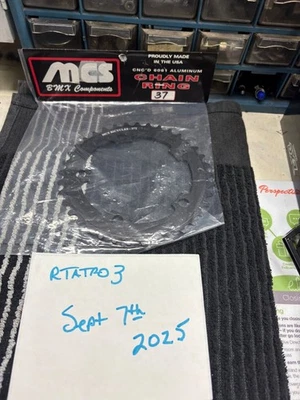 MCS CHAINRING BMX BIKE Black SPROCKET 37t USA MADE! GT Haro SE Redline JMC  new - Image 1 of 2