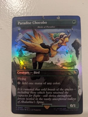 Paradise Chocobo Borderless Foil Promo NM Final Fantasy MTG - Image 1 of 2