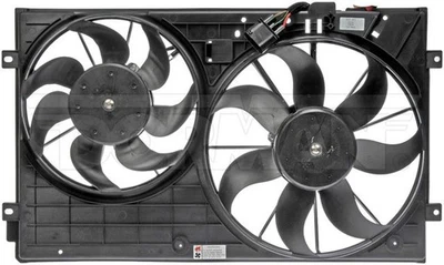 Conjunto de ventilador doble Dorman 620-843 con motor para modelos Audi Volkswagen Foto 1 de 4