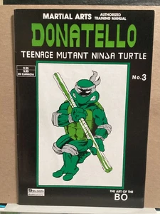 TMNT MARTIAL ARTS TRAINING MANUAL #3 DONATELLO SOLSON 1986 NINJA TURTLES - Picture 1 of 10
