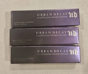 (3) Urban Decay Eyeshadow Primer Potion .33fl oz - Sin Pale Nude Shimmer - Picture 1 of 4