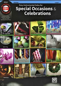 Clarinet Easy Instrumental Solos for Special Occasions and Celebrations :  Book - Picture 1 of 2