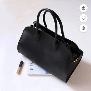 Genuine Leather Tote Bag For Women Large Capacity Work Tote Top Handle Hobo - Picture 1 of 7