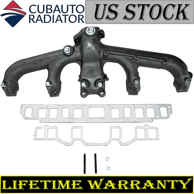 Colector de escape con kit de junta para Jeep Wrangler Cherokee Wagoneer 1981-1990 4,2 L Foto 1 de 4