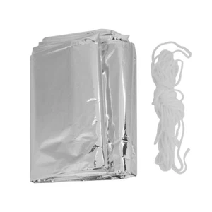 Outdoor Emergency Shelter Blanket Reflective Camping Hiking Survival Portab CH - Picture 1 of 7