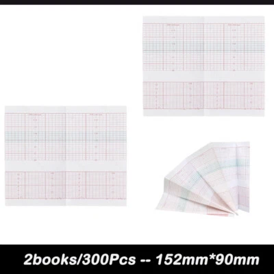 300Pcs Record print paper for printer ECG/EKG machine thermal Paper 152mm*90mm - Image 1 of 4