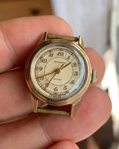 Vintage Movado Sport ladies watch rose gold capped steel swiss made 23,5mm - Picture 1 of 11