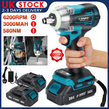 For Makita Cordless Impact Wrench Driver Brushless Ratchet Gun With 1/2 Battery