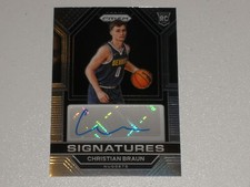 2022-23 Panini Prizm Signatures Autograph Auto #CBR Christian Braun Rookie RC