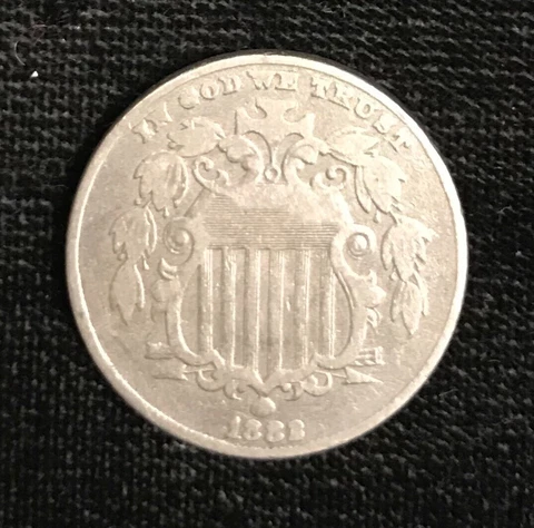 1882 VF Shield Nickel Cover