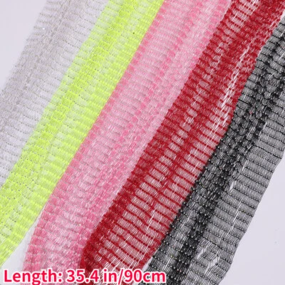 Strass Kristall Netz Stoff Glitzer Durchsichtig Schnitt Aus Elastisch - Bild 1 von 4