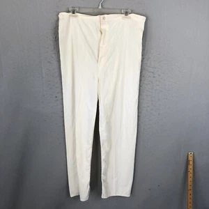 Vintage Pajama Pants Mens Medium Tan Balloon Seat Reenactment Paper Thin - Picture 1 of 18