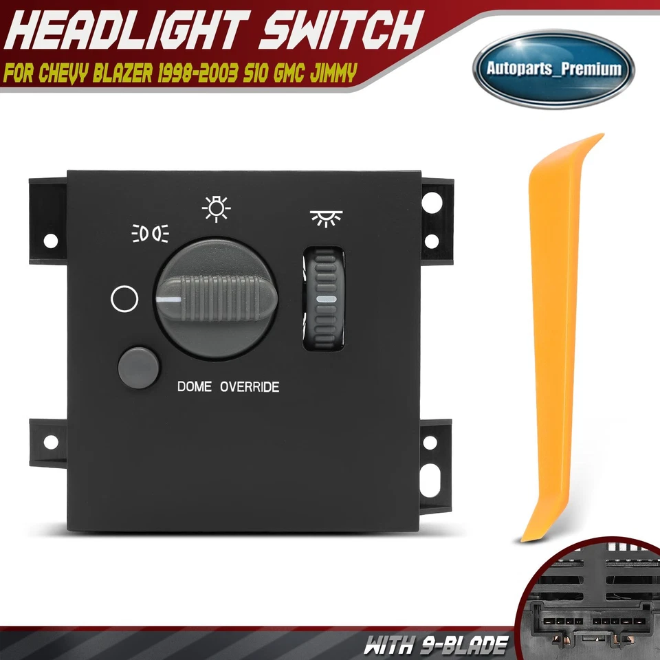 Переключатель фар для Chevy Blazer S10 1998-2002 GMC Jimmy Sonoma Olds Bravada - Изображение 1 из 4