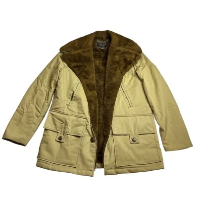 Chaqueta Catalina Hombre Vintage Talla 40 Imitación Piel Ranchero Tareas Abrigo Marrón VER DESCRIPCIÓN Foto 1 de 4