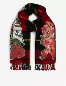 BODEGA ROSE Men's Bodega Rose X Johnstons wool scarf - Foto 1 di 6
