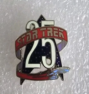 ⭐️STAR TREK: Pin Cloisonné 25 Aniversario ~ ¡ENVÍO GRATUITO! - Imagen 1 de 5