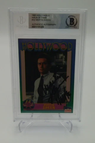 Martin Sheen 1991 Hollywood Walk of Fame #32 SIGNED AUTO w BAS authentication Cover