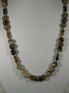 20 Zoll Achat Perlen Halskette - Bild 1 von 2