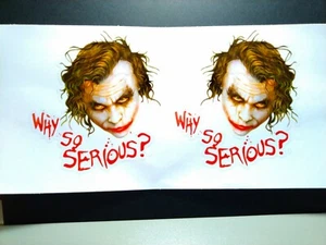 Joker Inspired Custom Decals! Why So Serious... - Picture 1 of 1