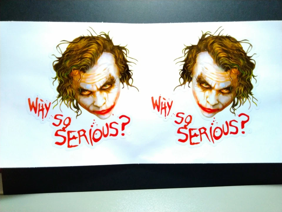 Joker Inspired Custom Decals! Why So Serious... - Image 1 of 1