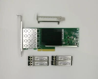 Intel 10Gbps PCI-e(3.0) x8 X710-DA4 Ethernet Server Adapter & Intel 850nm Module - Image 1 of 4