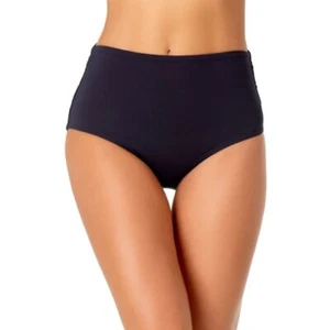 Costume da bagno donna Anne Cole vita alta bikini slip blu navy X-Large - Foto 1 di 6
