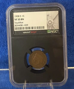1908-S 1C - Indian Head Cent – NGC - VF 35 BN – Key Date – VaultBox Series 2025 - Picture 1 of 4