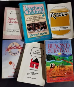 LOT OF 6 Christian Based Homeschool Curriculum Guide Books PB 1980's & 1990's - Picture 1 of 7