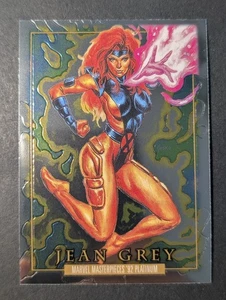 🦸🔥2024 Upper Deck Marvel Masterpieces ‘92 Platinum Jean Grey Card #46 🦸🔥 - Picture 1 of 6