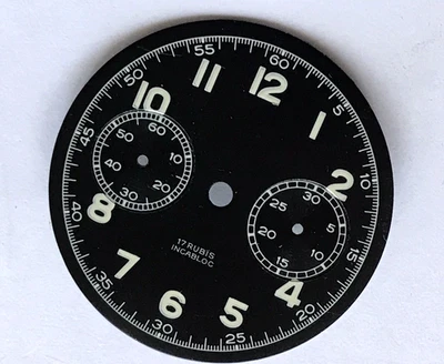 VALJOUX 23 231 vintage chronograph dial DODANE dial with dial, 31.5 mm — 第 1/4 张图片