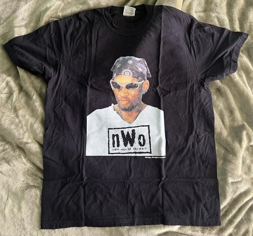 Camisa WCW Dennis Rodman nWo Grande WWE WWF ECW Lucha Hulk Hogan Scott Hall Foto 1 de 1