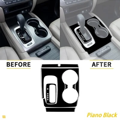 6Pcs Piano Black Central Control Gear Panel Cover Trim For Honda Ridgeline Pilot - Image 1 of 4