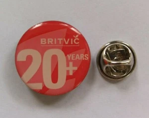 BRITVIC SOFT DRINKS 20 YEARS SERVICE EMPLOYEE PIN BADGE - Picture 1 of 1